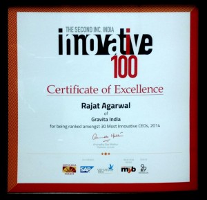 Rajat Agrawal - Top 30 most innovative CEOs in India