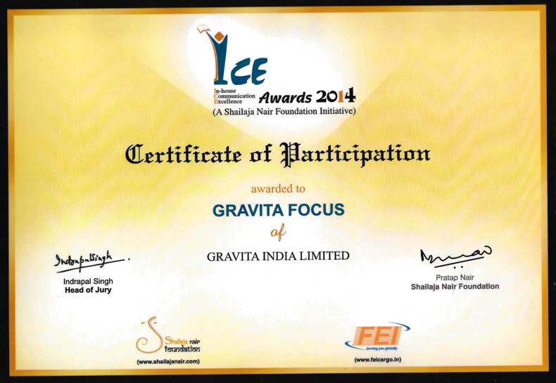 Gravita Focus rewarded